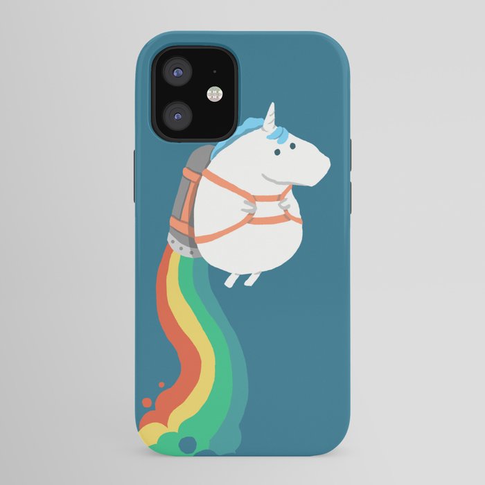 Fat Unicorn on Rainbow Jetpack iPhone Case Gallery Image 41