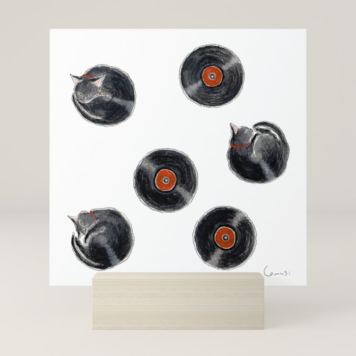 Record Nyanco - Record kitty - Mini Art Print Gallery Image 5