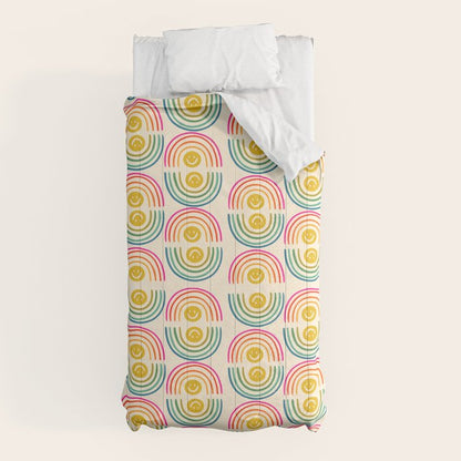Smiley Rainbow Print Comforter Gallery Image 10
