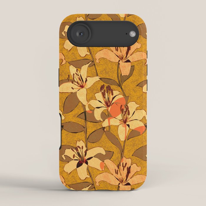 Tiger Lily (ORANGE-RED) iPhone Case Gallery Image 2