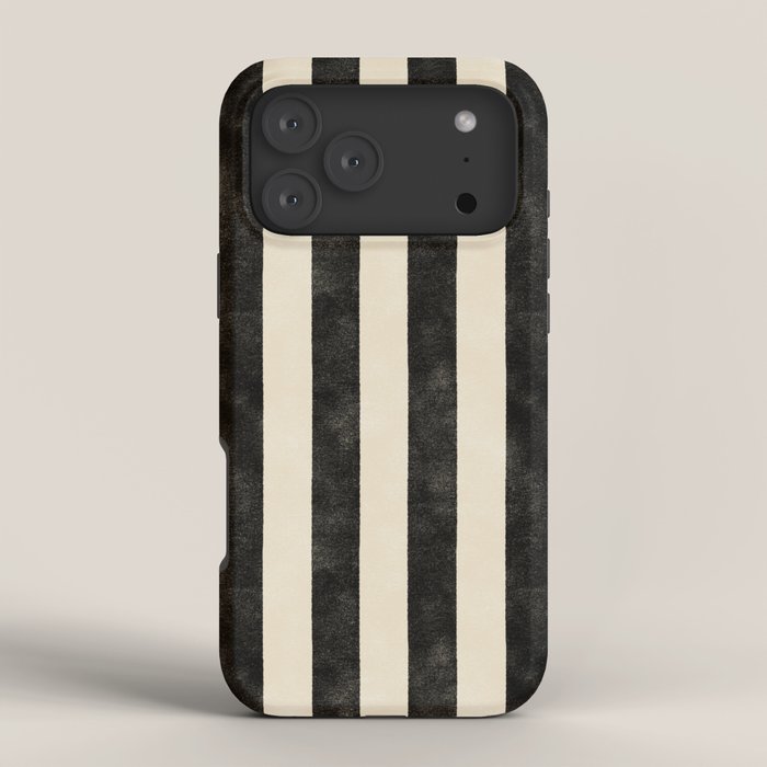 Cabana Stripe - black & cream iPhone Case Gallery Image 4