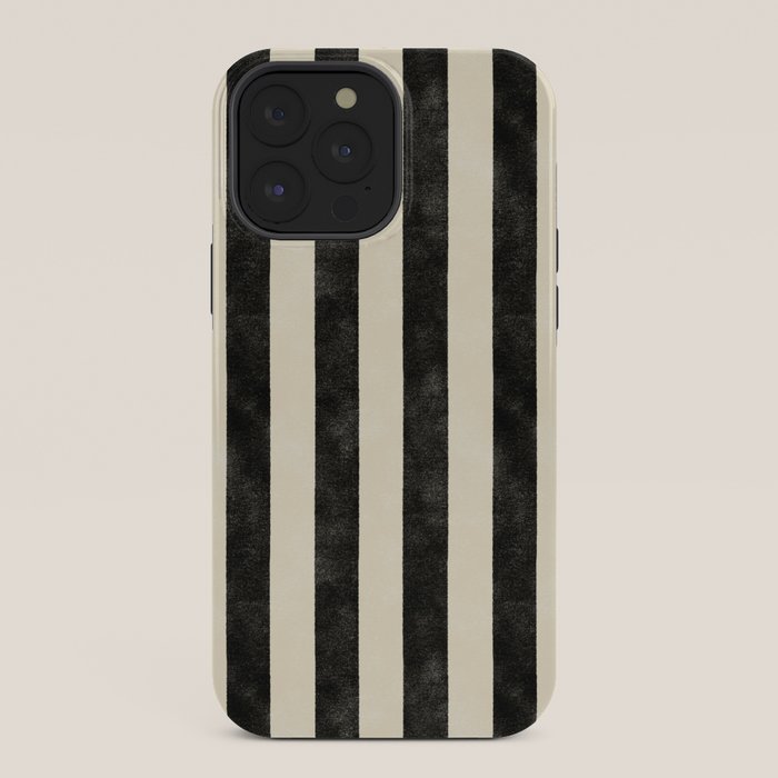 Cabana Stripe - black & cream iPhone Case Gallery Image 36