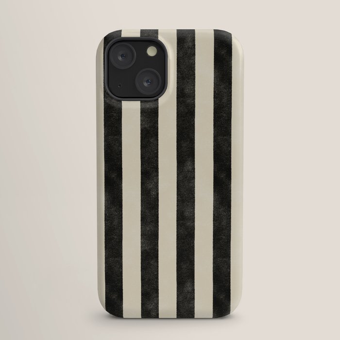 Cabana Stripe - black & cream iPhone Case Gallery Image 17