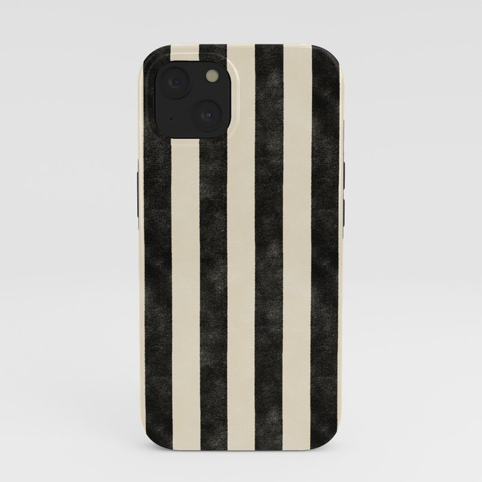 Cabana Stripe - black & cream iPhone Case Gallery Image 37