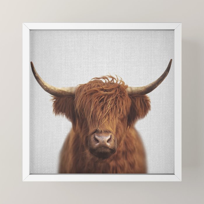 Highland Cow - Colorful Mini Art Print Gallery Image 4