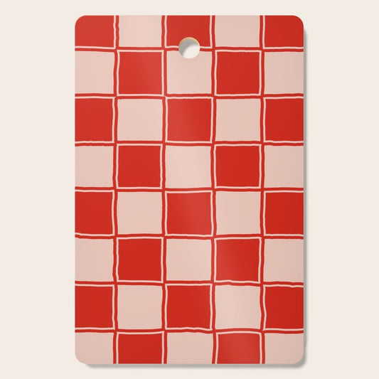 cola red checker Cutting Board Gallery Image 1
