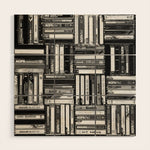 Music Cassette Stacks - Black and White - Something Nostalgic IV #decor #society6 #buyart Wood Wall Art Gallery Image 1