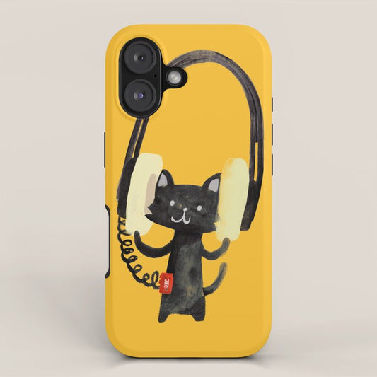 I Love Huge Headphone iPhone Case Gallery Image 1