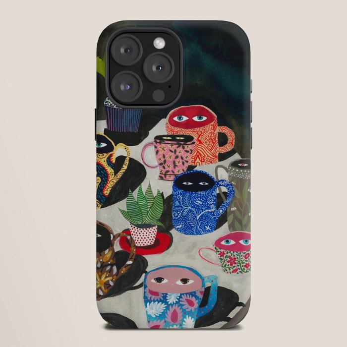 Suspicious mugs iPhone Case Gallery Image 12