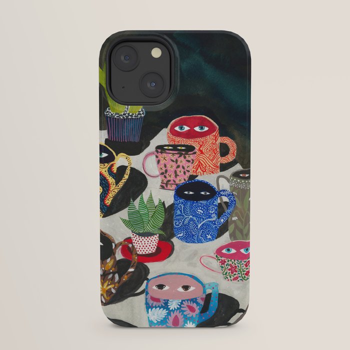 Suspicious mugs iPhone Case Gallery Image 29