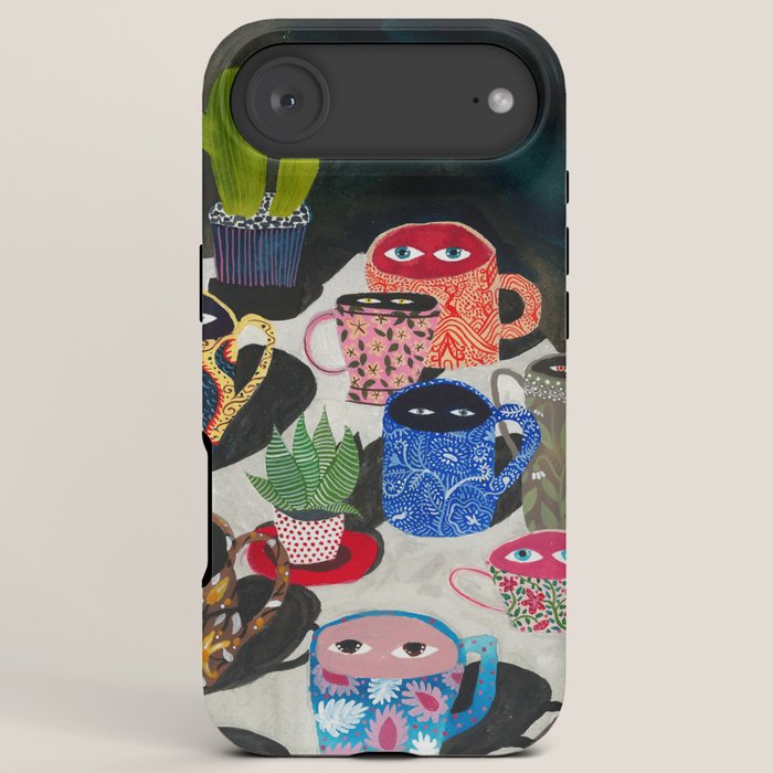 Suspicious mugs iPhone Case Gallery Image 6