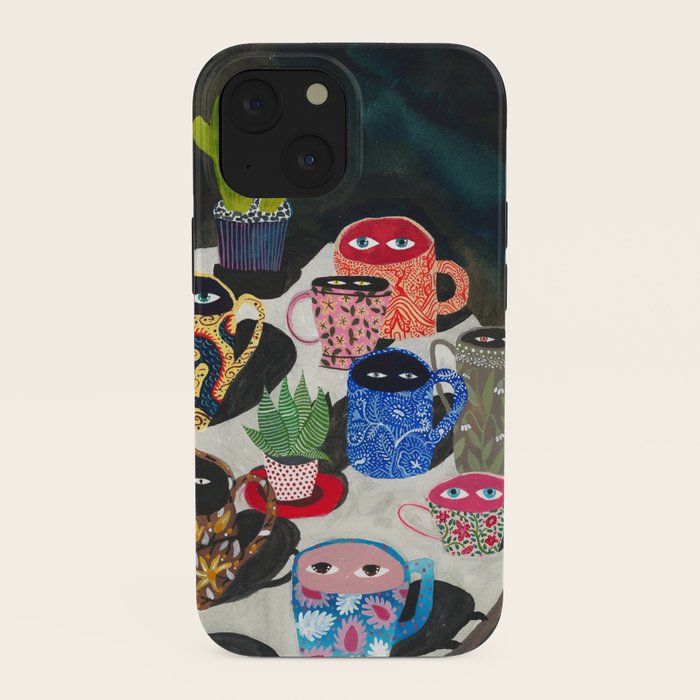 Suspicious mugs iPhone Case Gallery Image 38