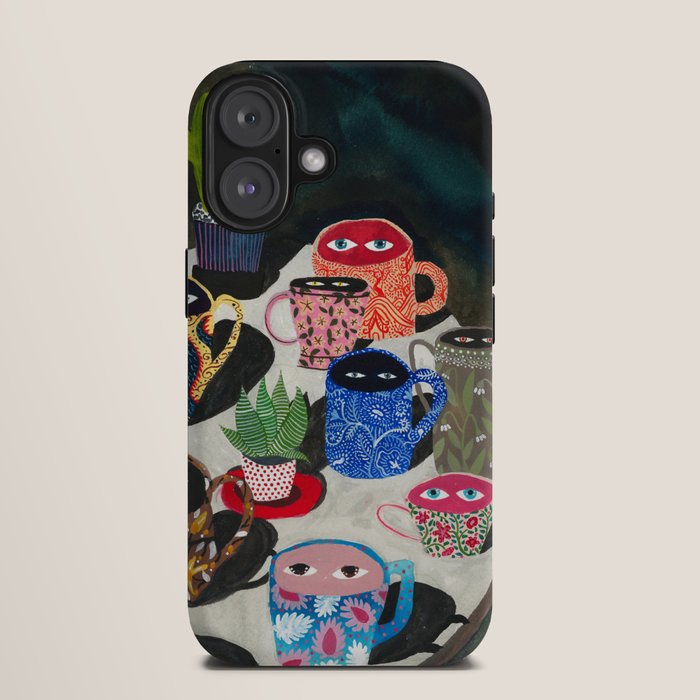 Suspicious mugs iPhone Case Gallery Image 9