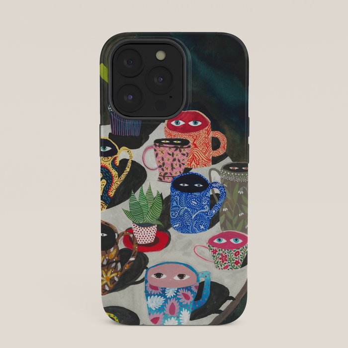 Suspicious mugs iPhone Case Gallery Image 35