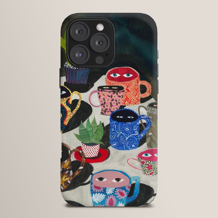 Suspicious mugs iPhone Case Gallery Image 16