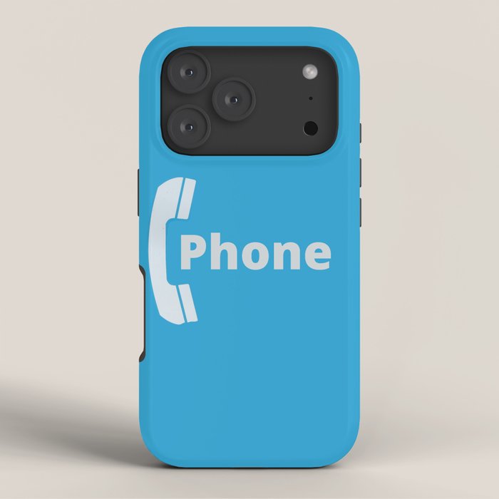 Vintage Pay Phone Booth Old School Retro Telephone Blue Sign iPhone Case Gallery Image 3