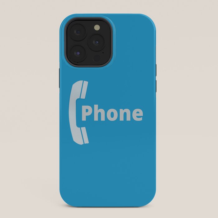 Vintage Pay Phone Booth Old School Retro Telephone Blue Sign iPhone Case Gallery Image 36