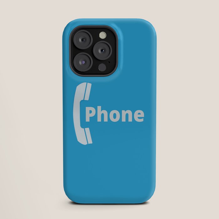 Vintage Pay Phone Booth Old School Retro Telephone Blue Sign iPhone Case Gallery Image 19