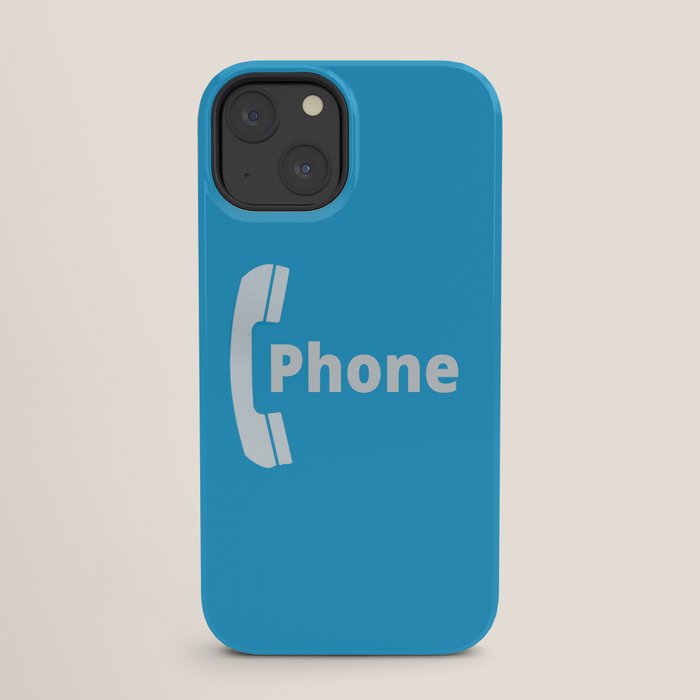 Vintage Pay Phone Booth Old School Retro Telephone Blue Sign iPhone Case Gallery Image 25