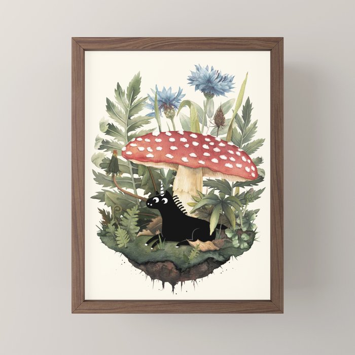 Tiny Unicorn Mini Art Print Gallery Image 2