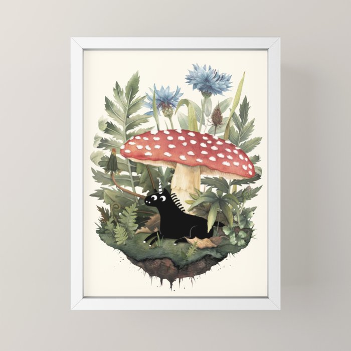 Tiny Unicorn Mini Art Print Gallery Image 4