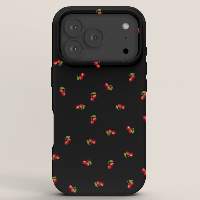 Dark Delicate Cherry iPhone Case Gallery Image 7