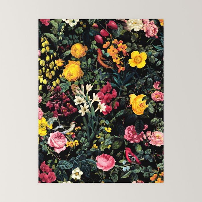 Floral and Birds Pattern Mini Art Print Gallery Image 6