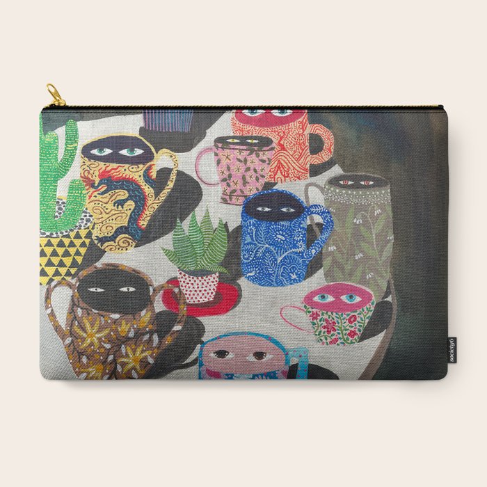 Suspicious mugs Carry All Pouch Gallery Image 3