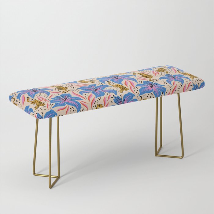 Tigers & Tiger Lilies â Blue & Yellow Bench Gallery Image 2
