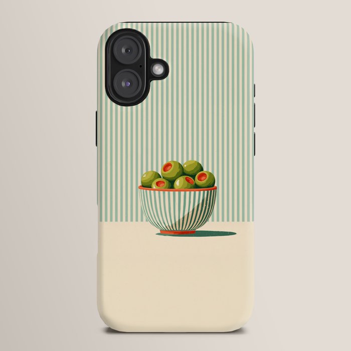 Retro Olive Bowl Illustration iPhone Case Gallery Image 14