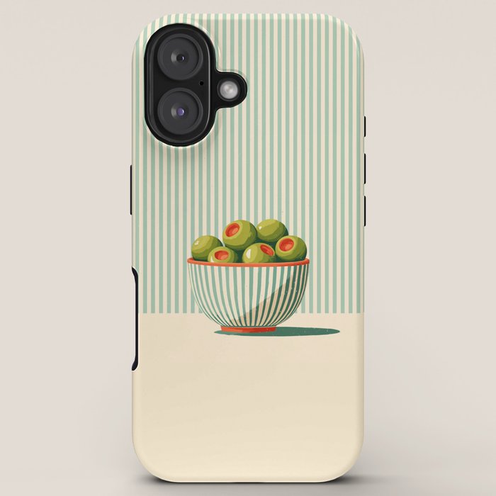 Retro Olive Bowl Illustration iPhone Case Gallery Image 5