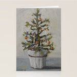 Christmas Tree in a Bucket Stationery Card Gallery Image 1