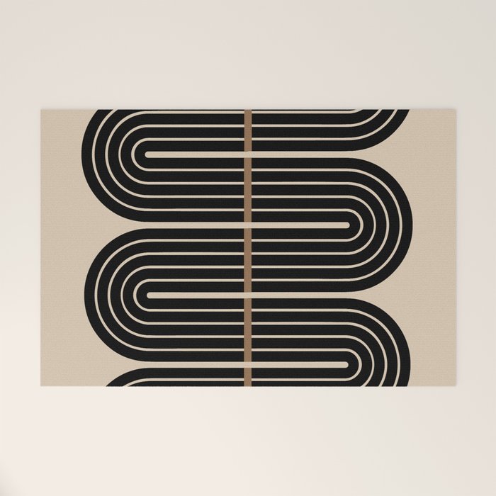 Dusk - Mid Century Modern Abstract Ar Welcome Mat Gallery Image 1