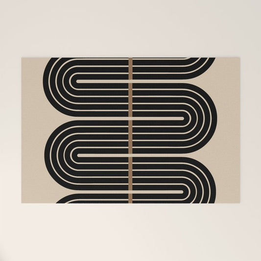 Dusk - Mid Century Modern Abstract Ar Welcome Mat Gallery Image 1