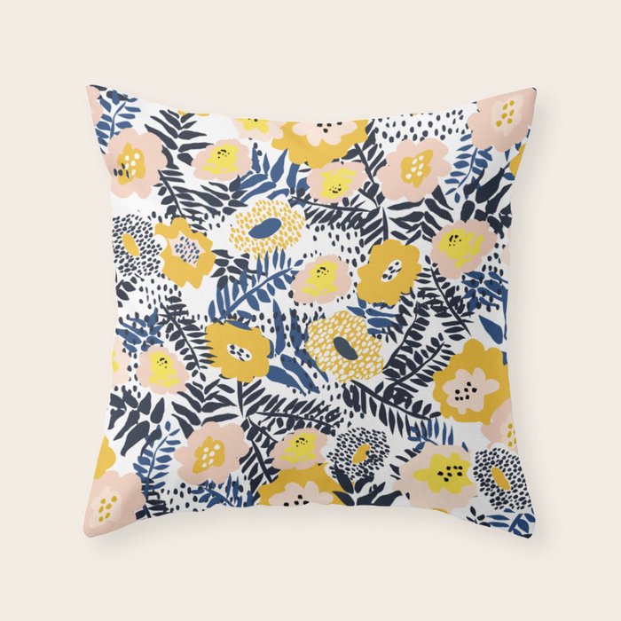 Happy life and fresh design: Summer greetings Throw Pillow Gallery Image 3