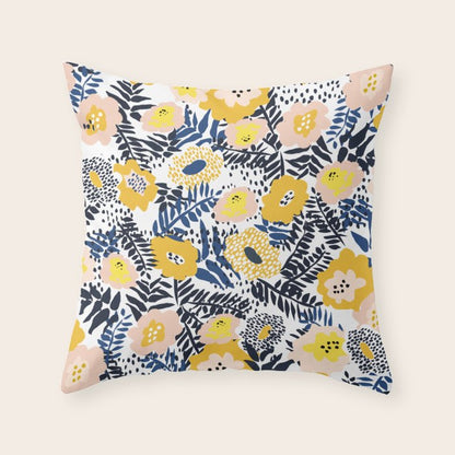 Happy life and fresh design: Summer greetings Throw Pillow Gallery Image 5
