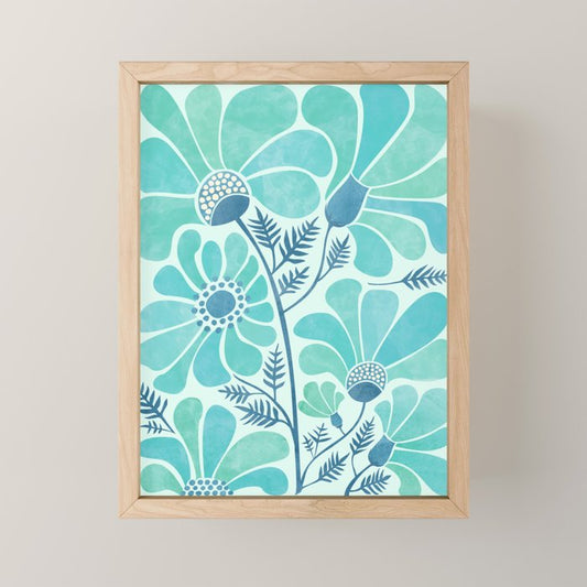 Himalayan Blue Poppies Floral Mini Art Print Gallery Image 1