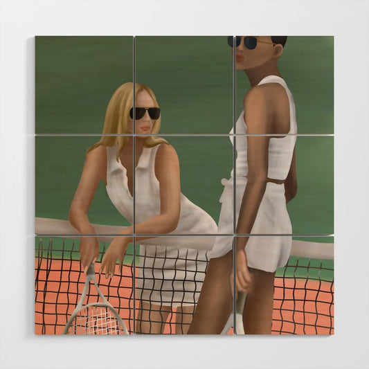 Elegance on the Court Wood Wall Art Gallery Image 1