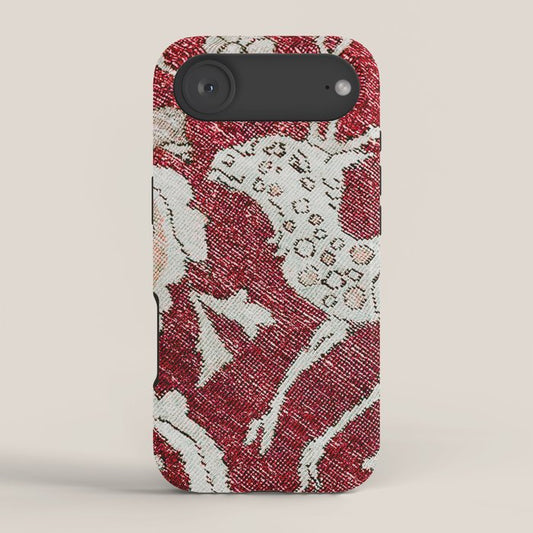 Spotted Fawn From Antique Persian Animal Rug Print iPhone Case Gallery Image 2