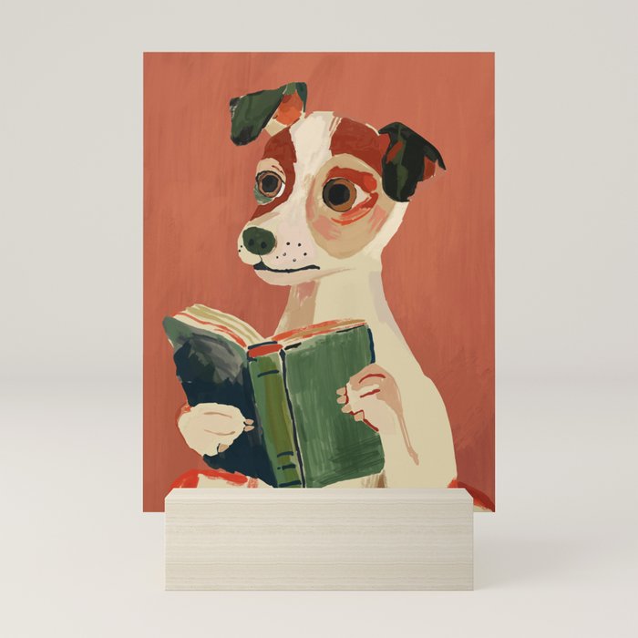 The Bookish Dog Mini Art Print Gallery Image 5
