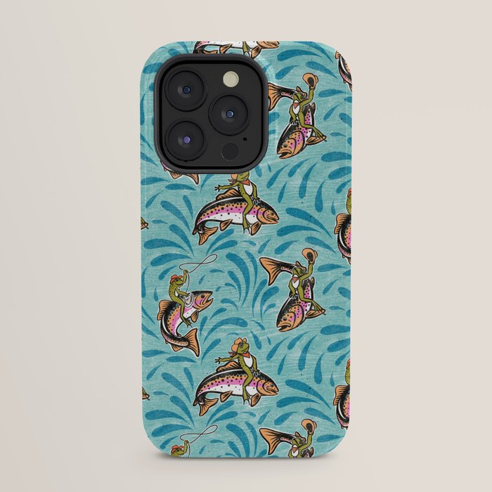Rodeo Frogs - Aqua iPhone Case Gallery Image 31