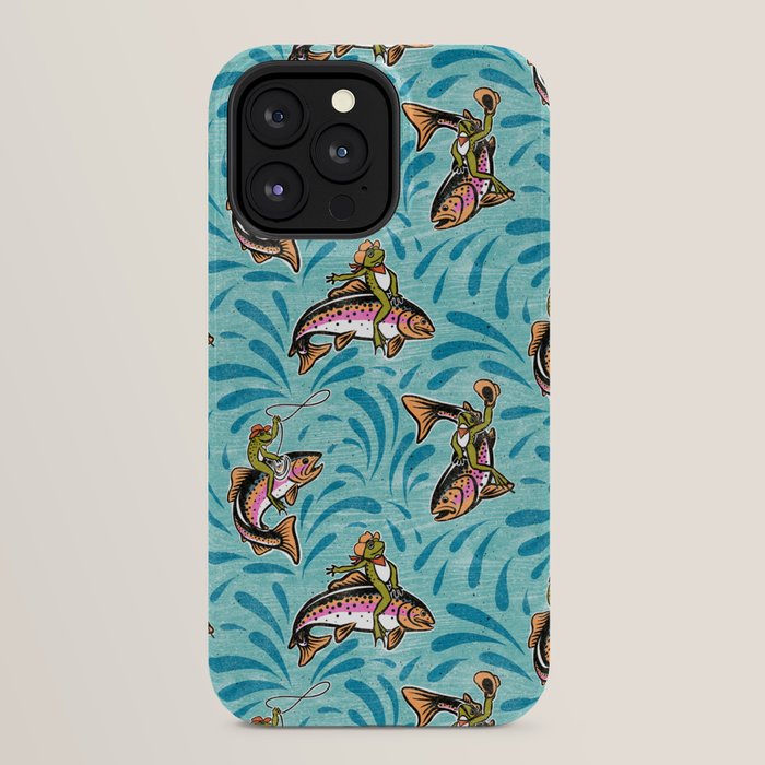 Rodeo Frogs - Aqua iPhone Case Gallery Image 32