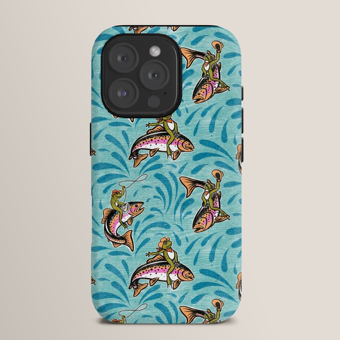 Rodeo Frogs - Aqua iPhone Case Gallery Image 15