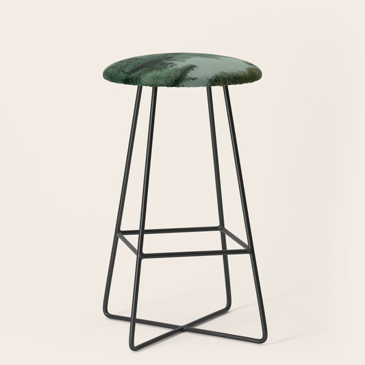 Japanese Forest Painting Sage Green Wall Art Wabi Sabi Wall Art Minimalist Japanese Poster Stool Gallery Image 1