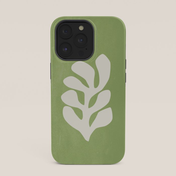 Forest Green Leaf: Matisse Paper Cutouts V iPhone Case Gallery Image 35