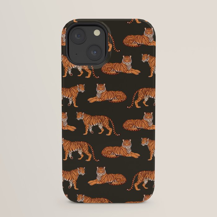Tigers - Charcoal Black iPhone Case Gallery Image 21