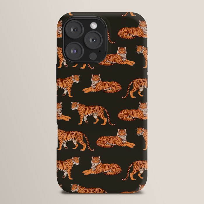 Tigers - Charcoal Black iPhone Case Gallery Image 16