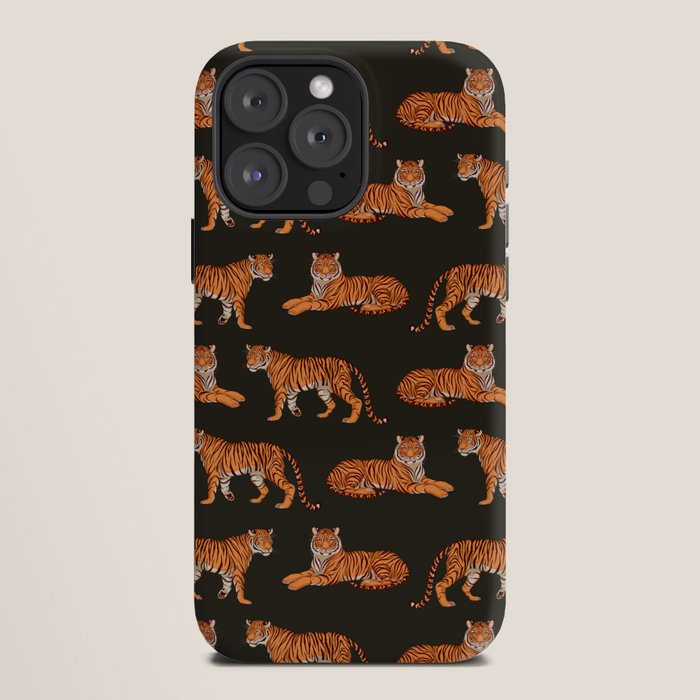 Tigers - Charcoal Black iPhone Case Gallery Image 12