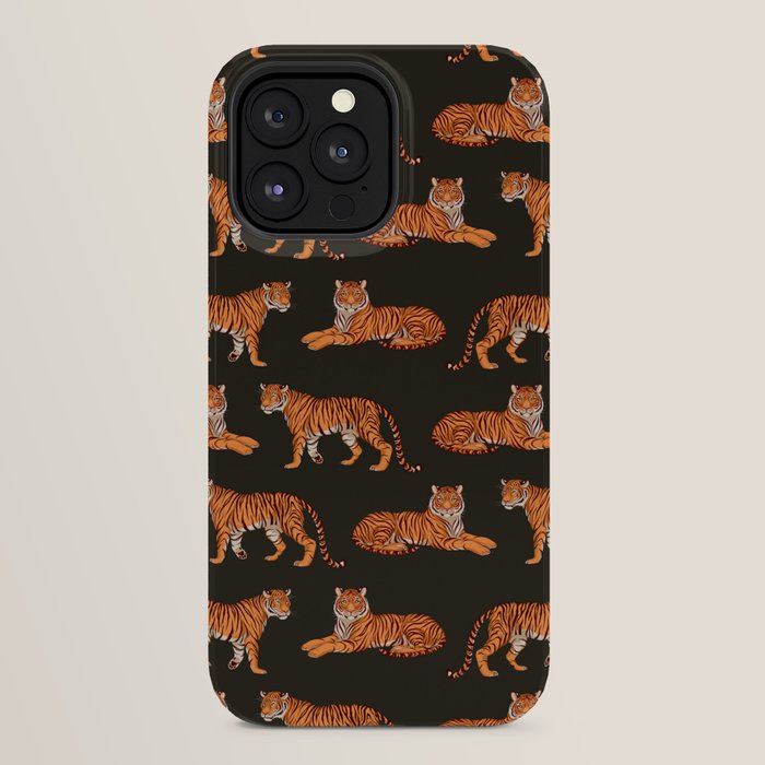 Tigers - Charcoal Black iPhone Case Gallery Image 24