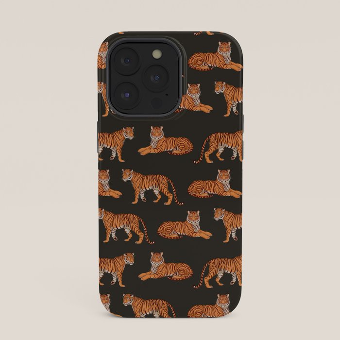 Tigers - Charcoal Black iPhone Case Gallery Image 35